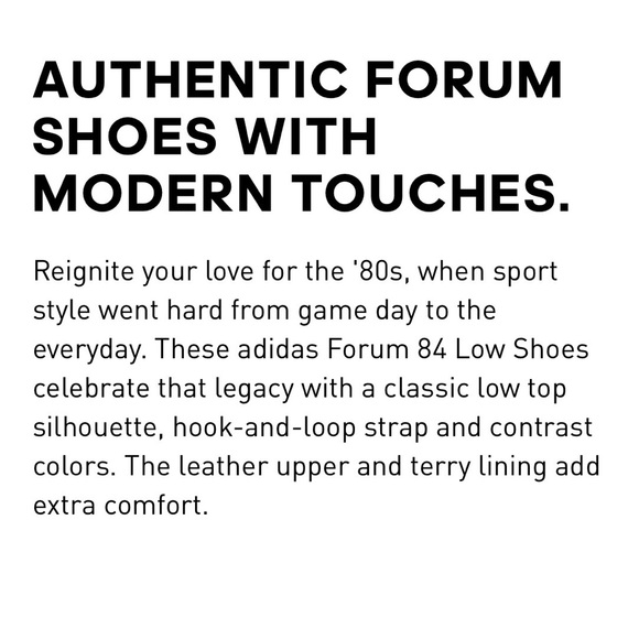 Adidas Forum 84 Low Women's Sneaker Shoes Size 7 GX4518 Red and White - Picture 11 of 11